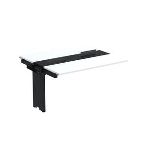 Complemento de mesa Plataforma para Coworking para 2 Pessoas 130X120 Branco/Preto