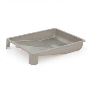 Bandeja plástica cinza 23cm | roma