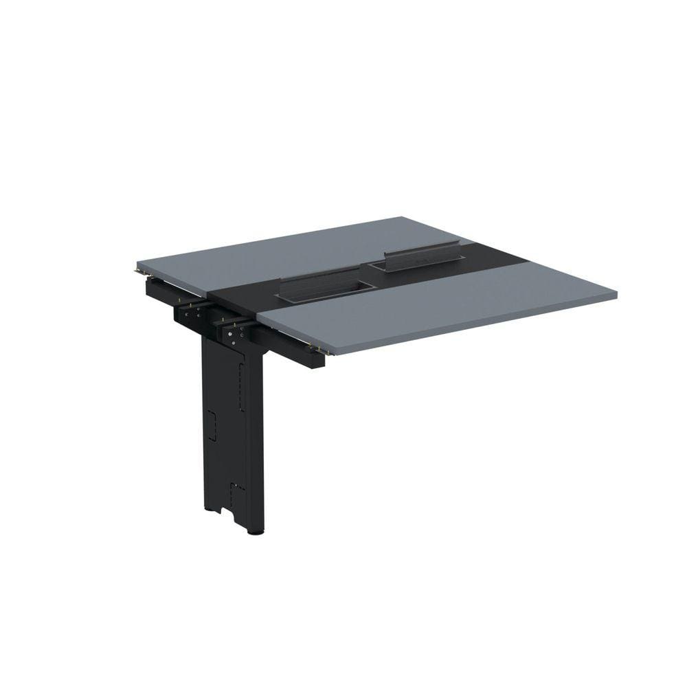 Complemento de mesa Plataforma para Coworking para 2 Pessoas 110X120 Grafito/Preto
