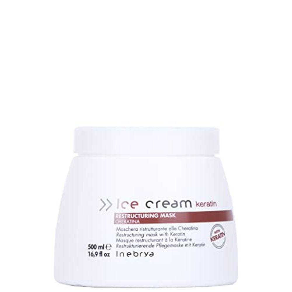 Máscara Ice Cream Restruturante Queratina Inebrya