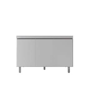 Balcão de Cozinha Malu 120cm Branco S/Tampo - Nathan