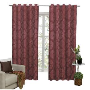 Cortina Tecido Jacquard Semi Blackout 2M X 1,80M - Vinho