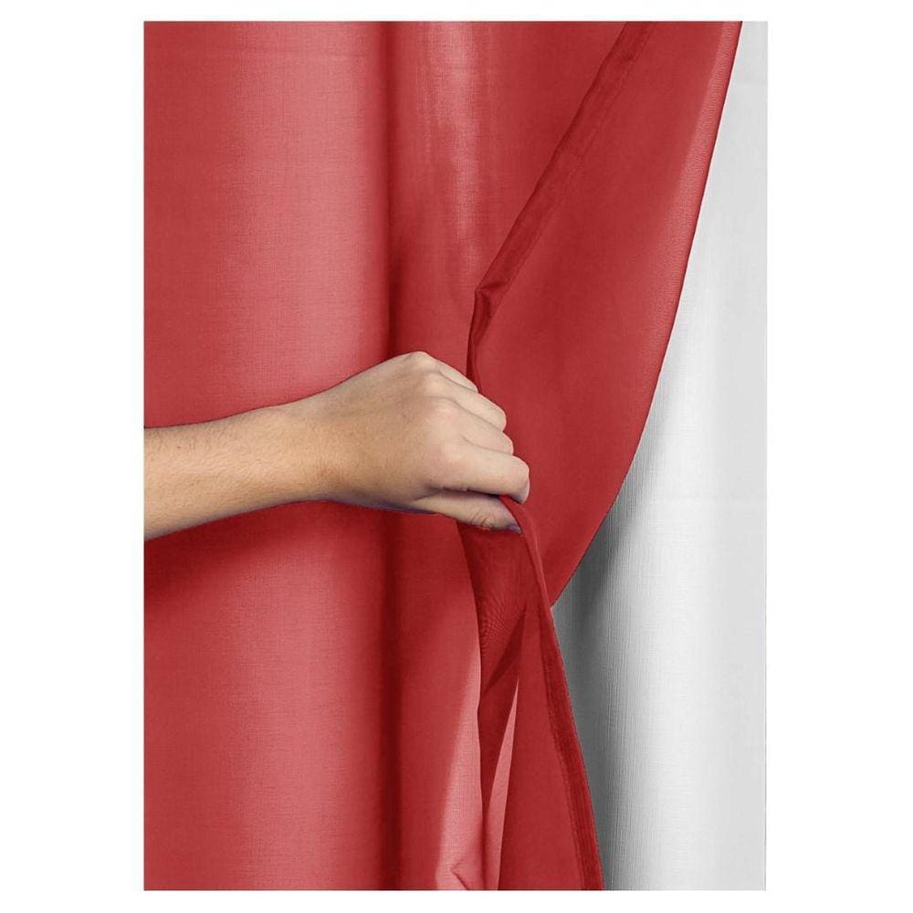 Cortina Blackout Pvc Voil Liso 2,50 M X 2,80 M - Vermelho