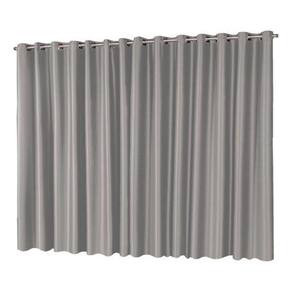 Cortina Tecido Blackout Toque De Seda 2,80M X 1,80M - Cinza