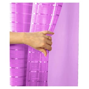 Cortina Blackout Pvc Voil Xadrez 2,80M X 1,80M - Rosa