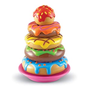 Recursos de aprendizagem de brinquedos Smart Snacks Stack `em Up Donuts