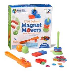 Recursos de aprendizagem de brinquedos STEM Explorers Magnet Movers 39 peças