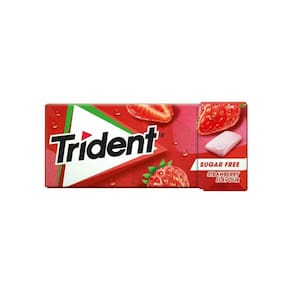 Chiclete Trident Strawberry Sem Açúcar Importado 14g