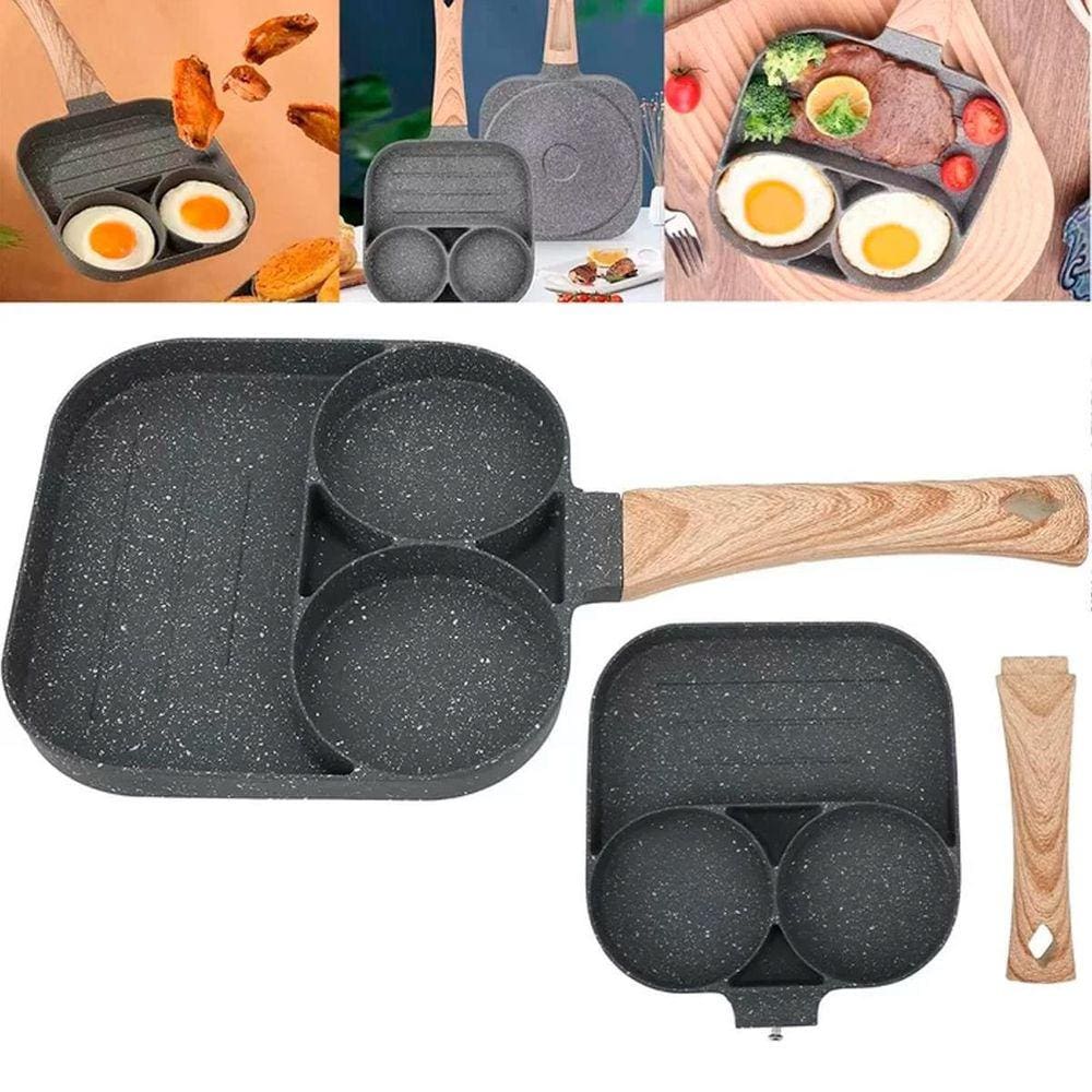 Frigideira Antia-Derente Ovos Omeletes Carnes 3Em1