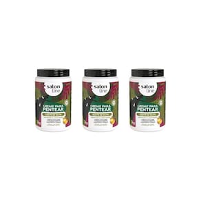 Creme Para Pentear Salon Line 1Kg Azeite Oliva - Kit C/3Un