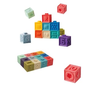 Baby Blocks Aildysee Soft Building Blocks 12 unidades para crianças pequenas