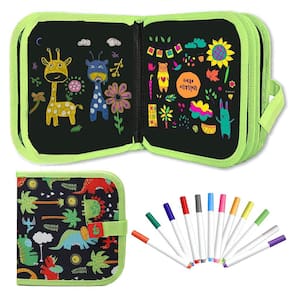 Livro de desenho beandoo Kids Erasable Doodle com 12 aquarelas P