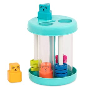 Brinquedo de classificação colorido Shape Sorter Battat 18 meses ou mais
