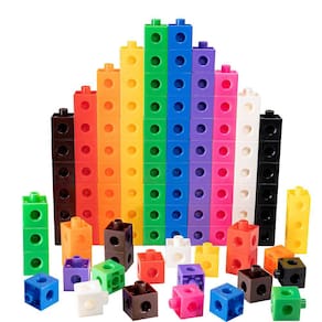 Conjunto Linking Cubes TOYLI de 100 peças para crianças de 5 anos