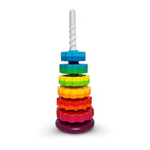 Brinquedo giratório ODELA Premium Brinquedo empilhável para crianças em plástico ABS