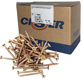 Parafuso Madeira Fixer Phillips Cabeça Chata 4,0x50mm Ciser