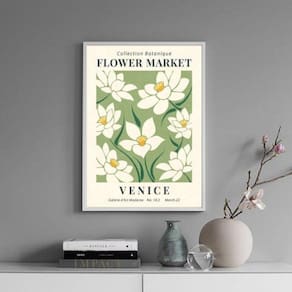 Quadro Poster Flower Market - Venice 24X18Cm