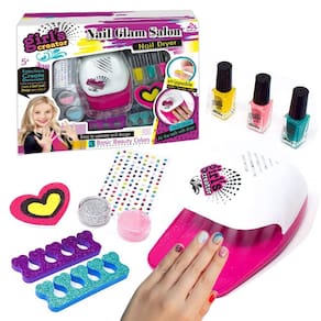 Conjunto de esmaltes Ingooood Nail Glam Salon para meninas de 5 a 10 anos