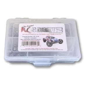 Kit de parafusos RC ScrewZ em aço inoxidável para Traxxas Rustler VXL