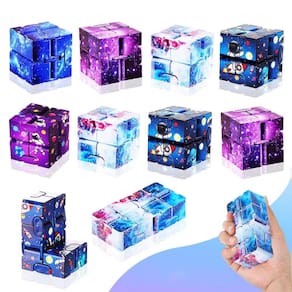 Brinquedo Fidget MEZHOBBY Galaxy Infinity Cube 12 peças