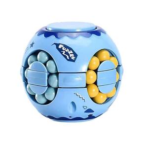 Brinquedo sensorial KAMINRUN Magic Bean Cube Rotating Cube Orange