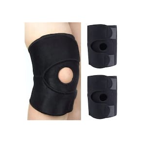 Joelheira Articulada Reforçada Neoprene Preta