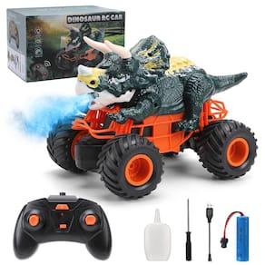 Dinosaur Car Biupky Triceratops de controle remoto para crianças 3-8