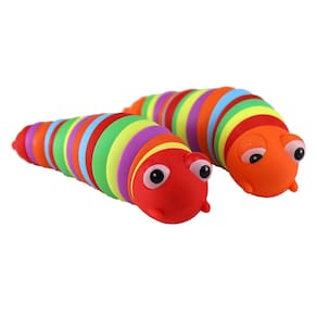 Toy Iconikal 3D Actuating Worm Slug 18 cm, pacote com 2