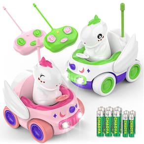 Carro de controle remoto Kroyedfuw Unicorn, pacote com 2 unidades para criança