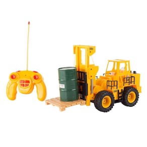 Empilhadeira de brinquedo de controle remoto Hey! Jogue! Escala 1:24 para crianças