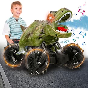 Carro de controle remoto KunisJoy Dinosaur Monster Truck para crianças