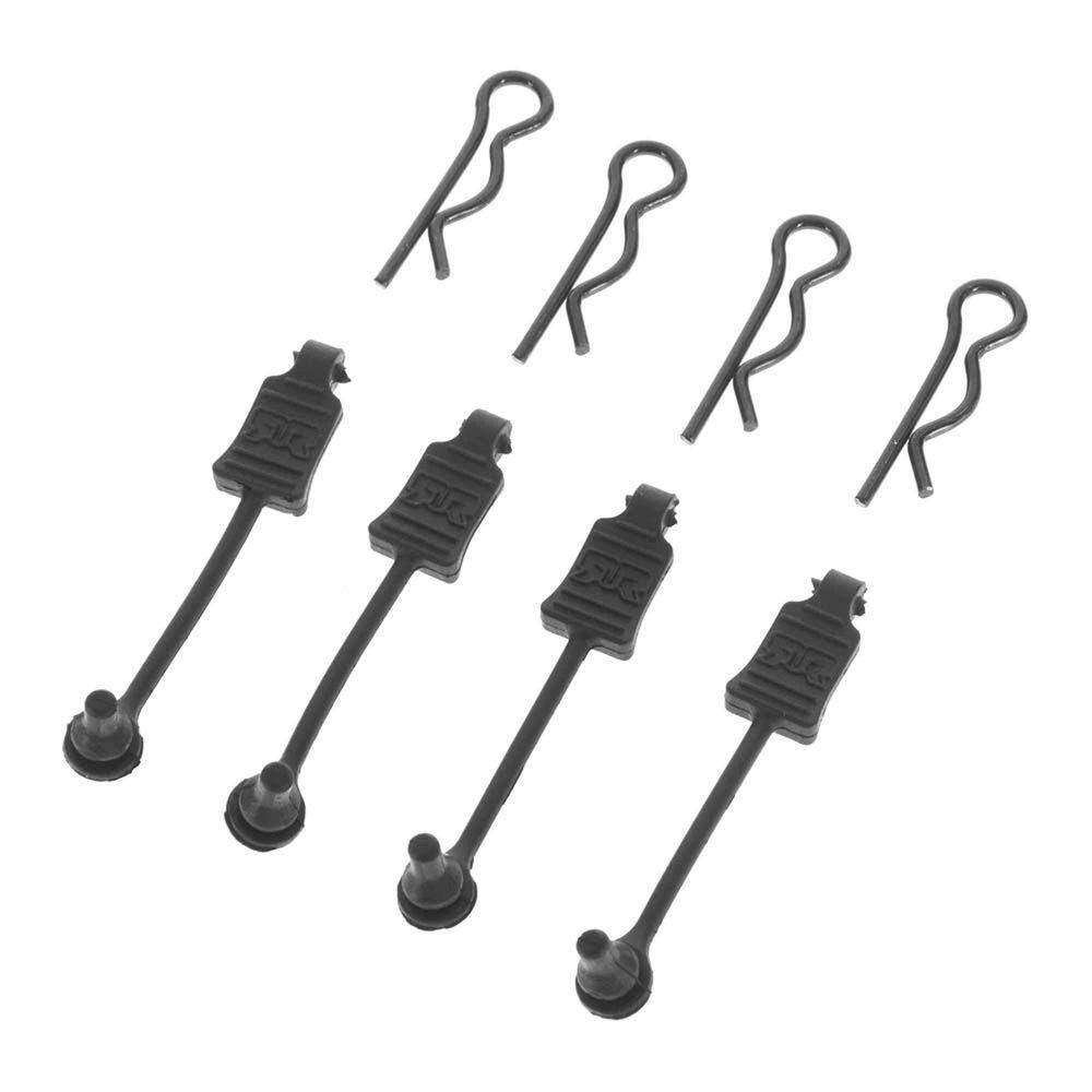 Retentor de clipe corporal ARRMA 1/8 Scale Black (4)