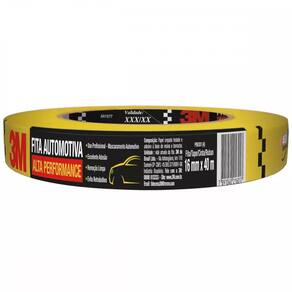 Fita Crepe Automotiva Alta Performance 18MMx40M 3M