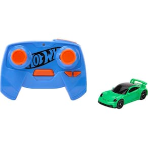 Carro de brinquedo RC Hot Wheels Porsche 911 escala 1:64 com recarga USB