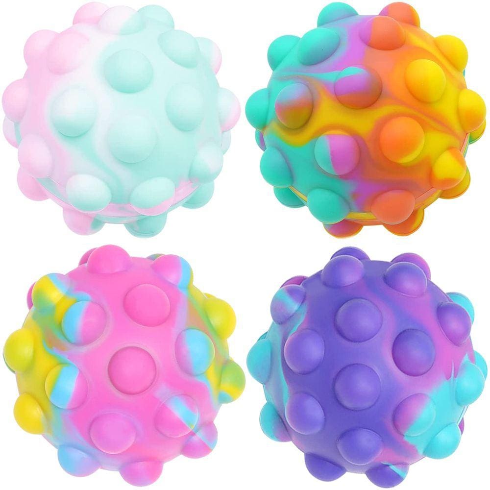 (4 unidades) Pop It Ball Fidget Toys Easter Basket Stuffers