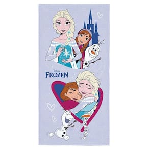 Toalha Banho Piscina Frozen Disney Aveludada 140x70cm Menina