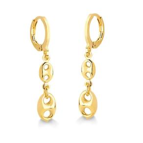 Brinco Argola Articulada - Banhado em Ouro 18k