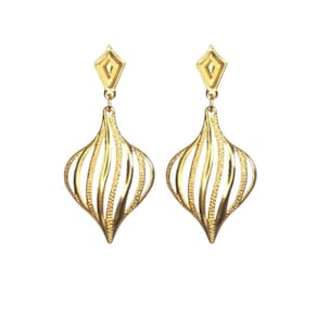 Brinco Gota Dourado - Banhado em Ouro 18k
