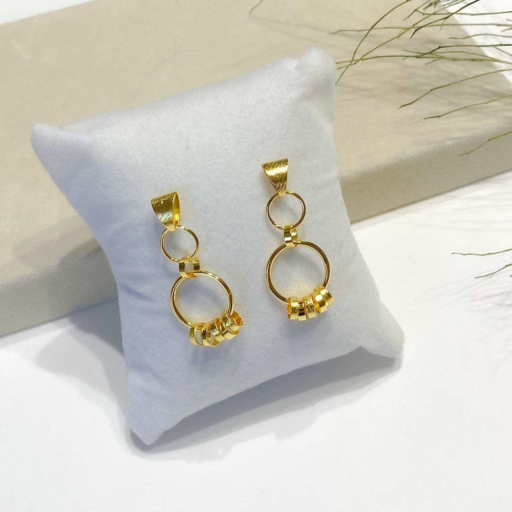 Brincos Elos - Banhado em Ouro 18k