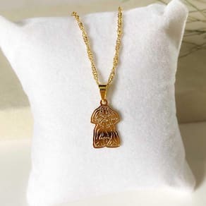 Colar com Pingente Lhasa - Banhado em Ouro 18k