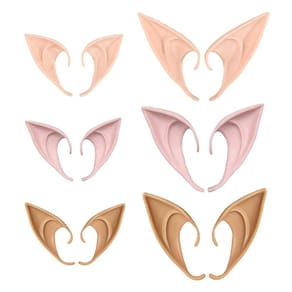 Fairy Pixie Elf Ears Haawooky Latex para cosplay de Halloween