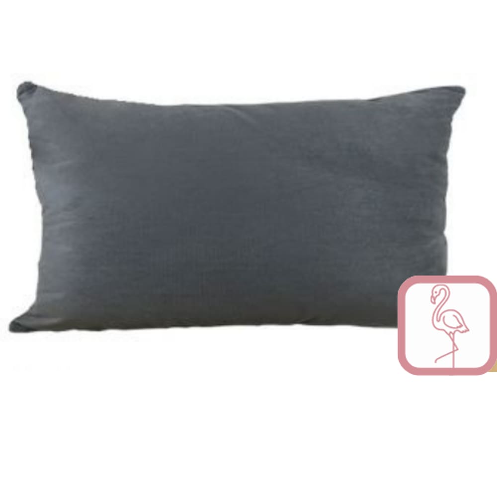 Almofada Veludo Soft Liso Cinza (233-23) 35X58- Decortextil