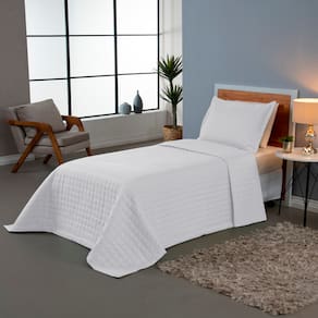 Kit Colcha Cobre Leito Matelado Solteiro 2 Peças Copacabana 300 Fios