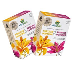 2X Fertilizantes Torta De Mamona + Farinha De Osso VITAPLAN