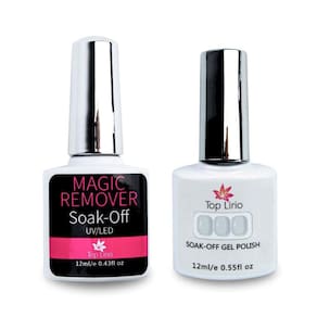 Kit Esmalte Em Gel Renda Soak Off + Magic Remover Top Lírio