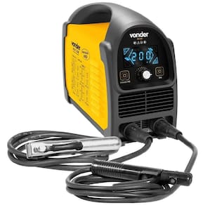 Solda Inversora com Eletrodo e TIG 200A Display Led Mono VONDER