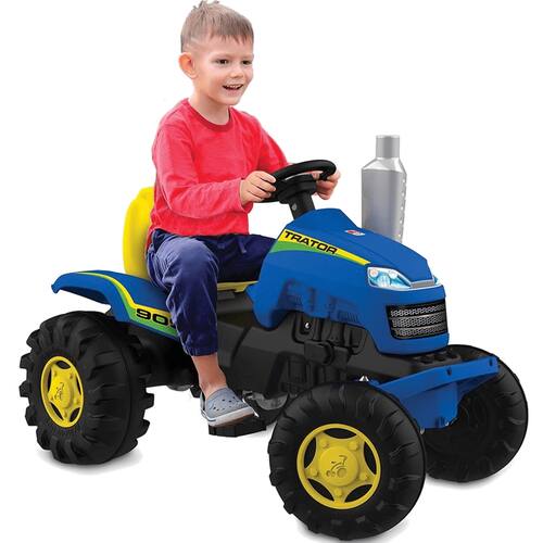 imagem-Tratorzinho de Pedal Infantil Bandeirante Country Azul 30kg