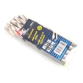Kit 5 Broca Hss Fl Aço Rápido Inox 9,5mm Madeira Metal A0706