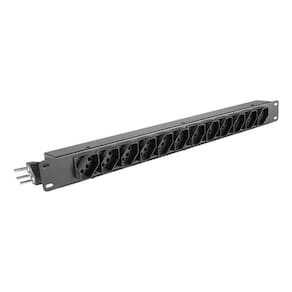 Régua 12 Tomadas 10A Luminos Regua De Energia Metal Rack 19