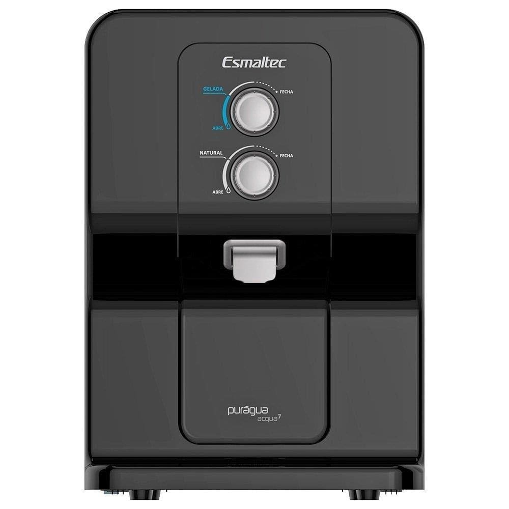 Purificador de Água de Mesa Esmaltec Acqua7 com Compressor Preto